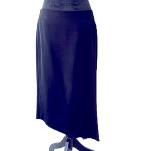 Vince Faux Wrap Skirt. Black Size 8.